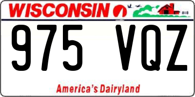 WI license plate 975VQZ