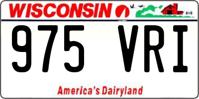 WI license plate 975VRI
