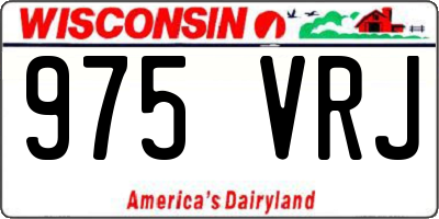 WI license plate 975VRJ