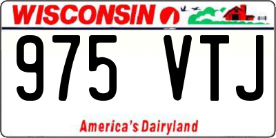 WI license plate 975VTJ
