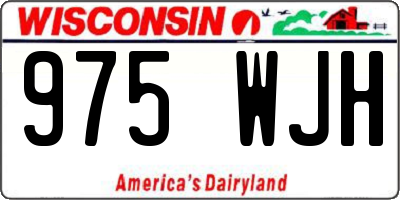 WI license plate 975WJH