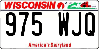 WI license plate 975WJQ