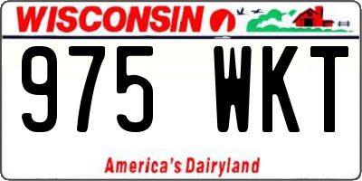 WI license plate 975WKT