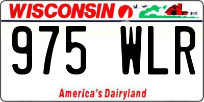 WI license plate 975WLR