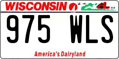 WI license plate 975WLS