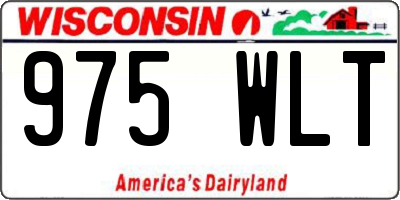 WI license plate 975WLT