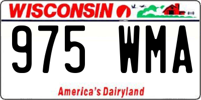 WI license plate 975WMA