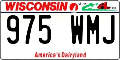 WI license plate 975WMJ