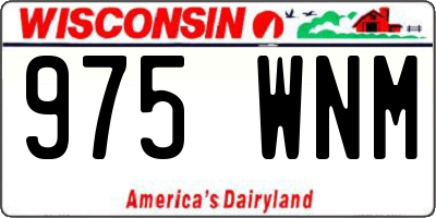 WI license plate 975WNM