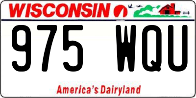 WI license plate 975WQU