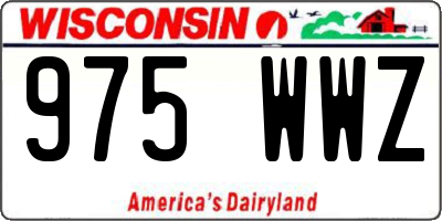 WI license plate 975WWZ