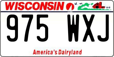 WI license plate 975WXJ