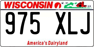 WI license plate 975XLJ
