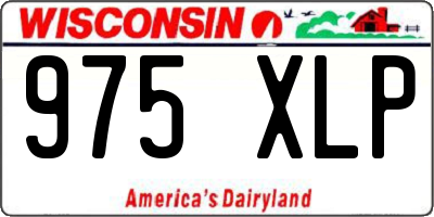 WI license plate 975XLP