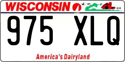 WI license plate 975XLQ