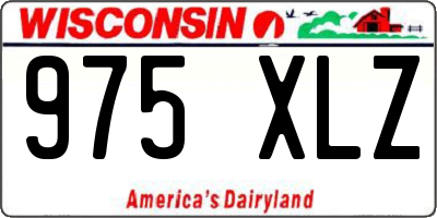 WI license plate 975XLZ