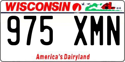 WI license plate 975XMN