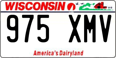 WI license plate 975XMV
