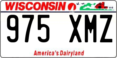 WI license plate 975XMZ