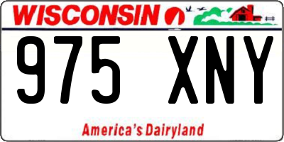 WI license plate 975XNY