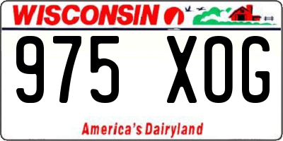 WI license plate 975XOG