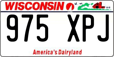WI license plate 975XPJ