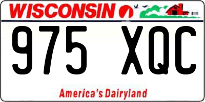WI license plate 975XQC
