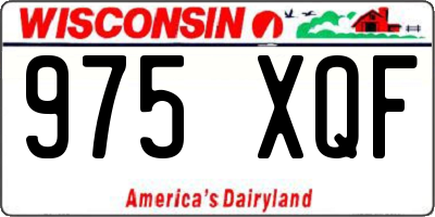 WI license plate 975XQF