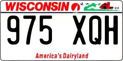 WI license plate 975XQH