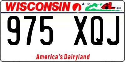 WI license plate 975XQJ