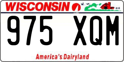 WI license plate 975XQM