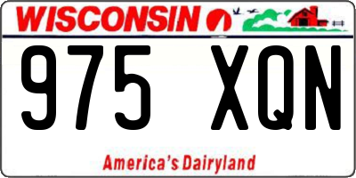WI license plate 975XQN