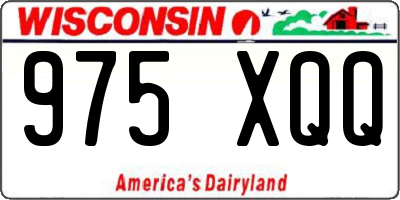 WI license plate 975XQQ