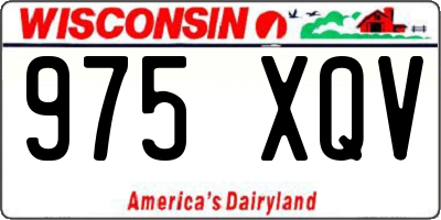 WI license plate 975XQV