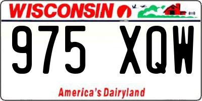 WI license plate 975XQW