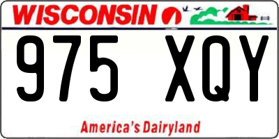 WI license plate 975XQY