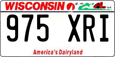 WI license plate 975XRI