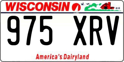 WI license plate 975XRV