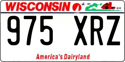 WI license plate 975XRZ