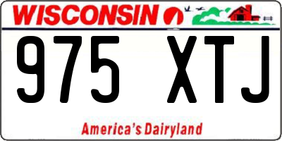WI license plate 975XTJ