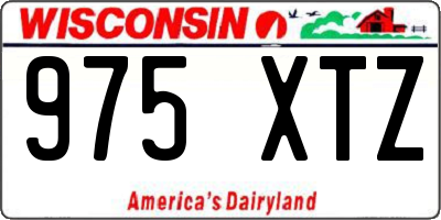 WI license plate 975XTZ