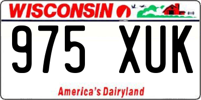 WI license plate 975XUK