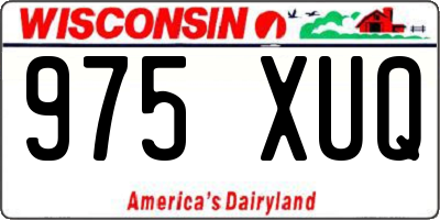 WI license plate 975XUQ
