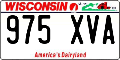WI license plate 975XVA