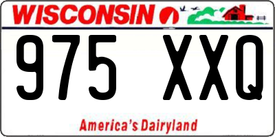 WI license plate 975XXQ