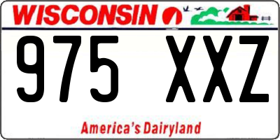 WI license plate 975XXZ