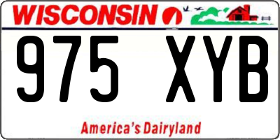WI license plate 975XYB
