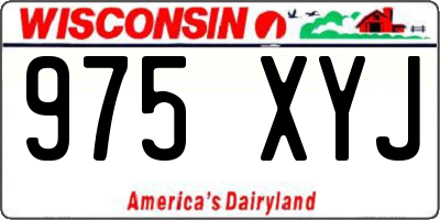 WI license plate 975XYJ