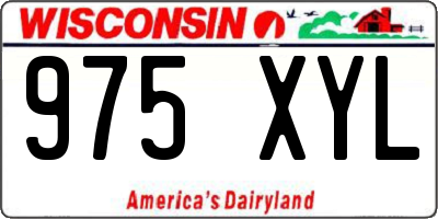WI license plate 975XYL