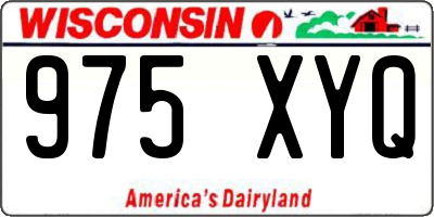 WI license plate 975XYQ